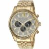 Men's Gold-Tone Lexington Chronograph Watch MK8494